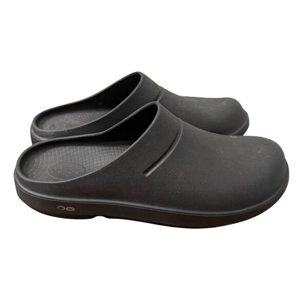 OOFOS OOClog Black Comfort Versatile Recovery Slip On Mules Mens 12 Womens 14 main image 4
